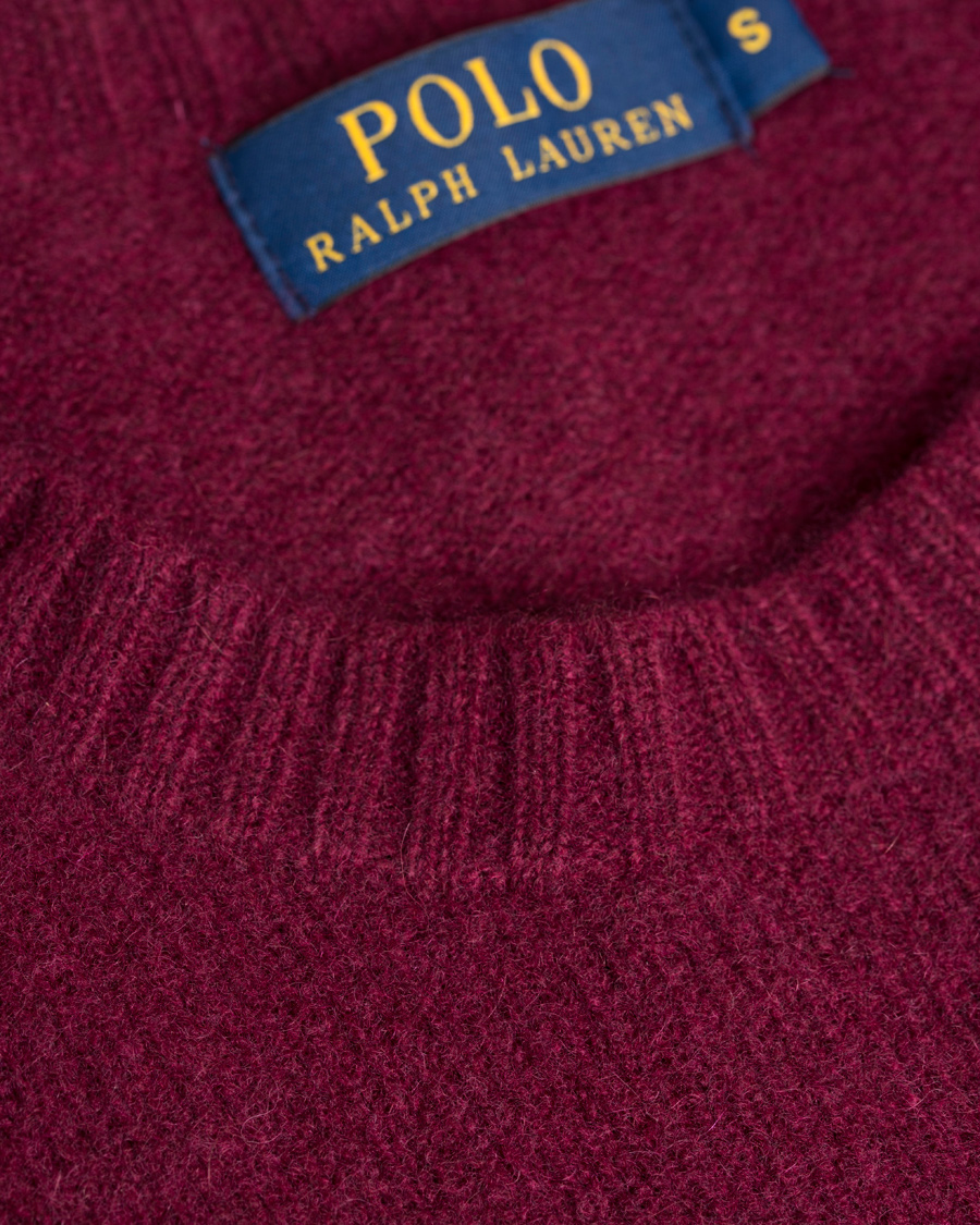 Homme | Pulls Et Tricots | Polo Ralph Lauren | Wool/Cashmere Crew Neck Sweater Classic Wine Red