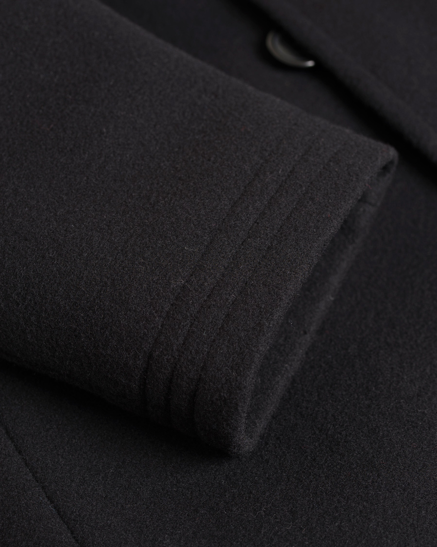 Homme | Manteaux Et Vestes | Polo Ralph Lauren | Clothing Solid Melton Wool Top Coat Black