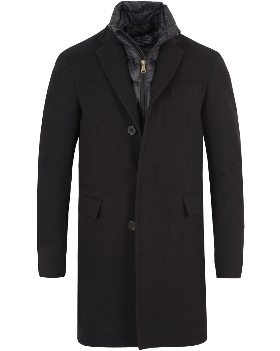 Homme | Manteaux Et Vestes | Polo Ralph Lauren | Clothing Solid Melton Wool Top Coat Black
