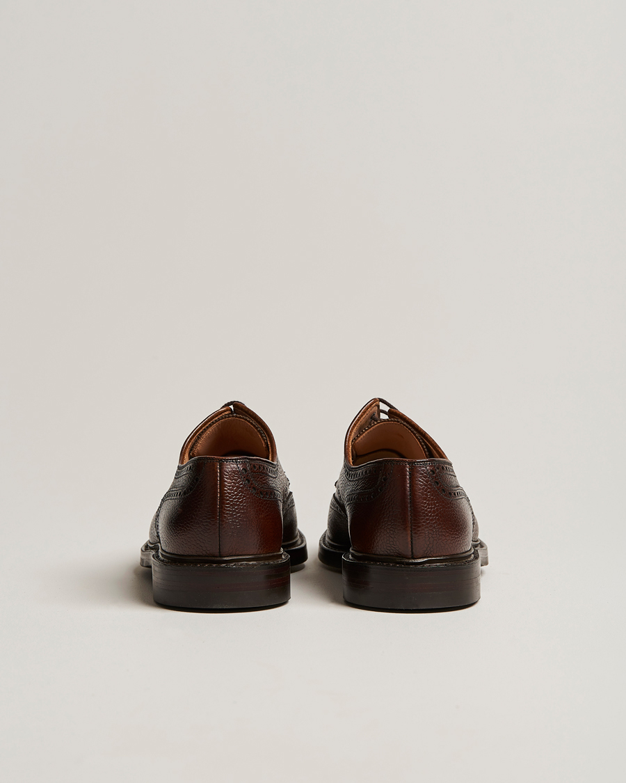 Homme | Richelieus | Crockett & Jones | Pembroke Derbys Dark Brown Grained Calf