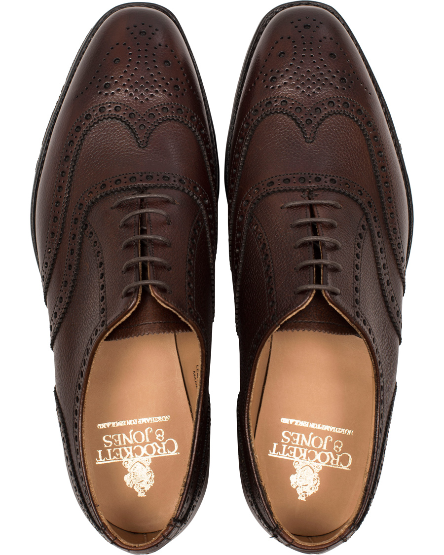 Homme | Crockett & Jones MTO Finsbury Brogue City Sole Brown Grain Calf | Crockett & Jones | MTO Finsbury Brogue City Sole Brown Grain Calf