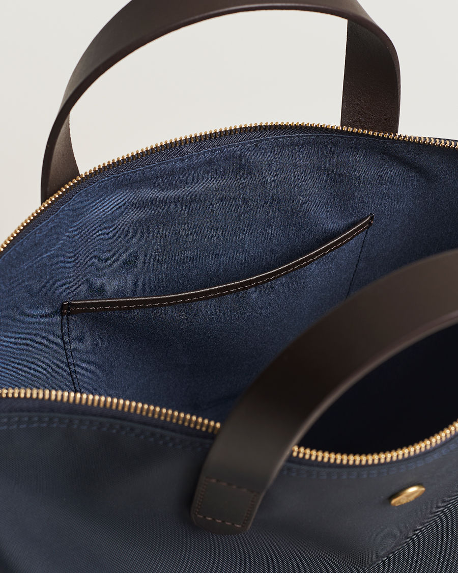 Homme | Sacs | Mismo | M/S Canvas Shopper Navy/Dark Brown