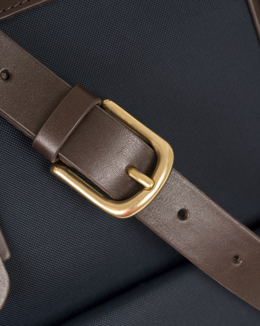 Homme | Mismo M/S Canvas Briefcase Navy/Dark Brown | Mismo | M/S Canvas Briefcase Navy/Dark Brown