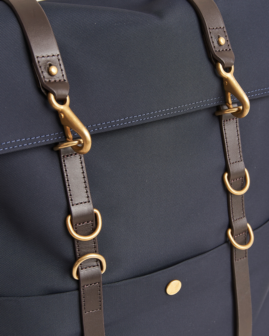 Homme | Sacs | Mismo | M/S Nylon Backpack Navy/Dark Brown