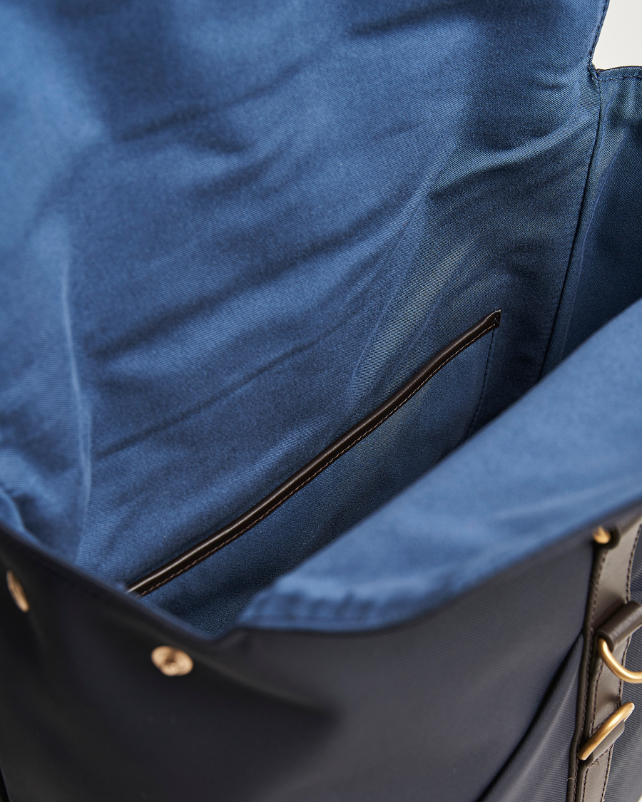 Homme | Sacs | Mismo | M/S Nylon Backpack Navy/Dark Brown