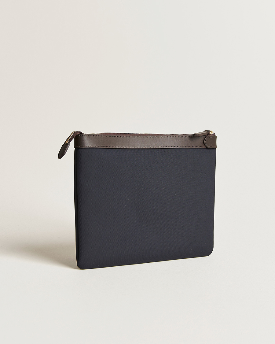 Homme | Sacs | Mismo | M/S Nylon Pouch Large Navy/Dark Brown