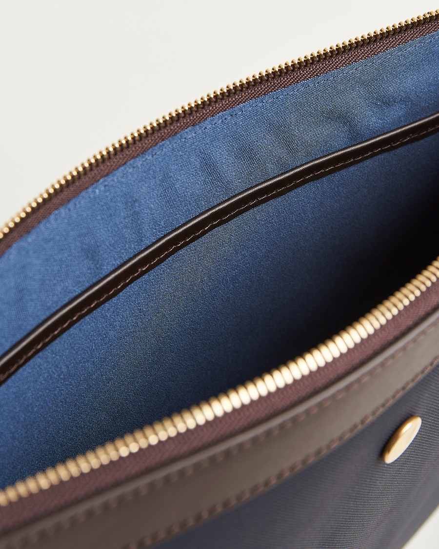 Homme | Sacs | Mismo | M/S Nylon Pouch Large Navy/Dark Brown