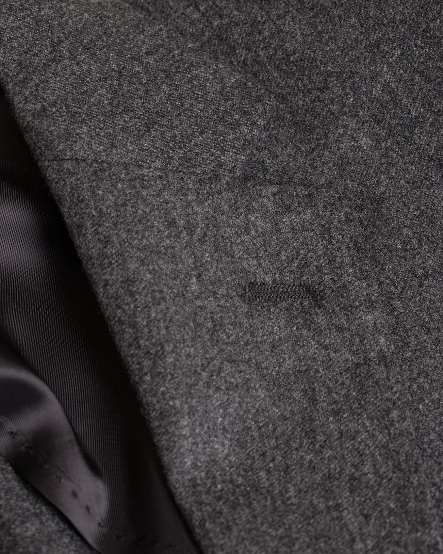 Homme | Blazers | Oscar Jacobson | Einar Flannel Blazer Dark Grey