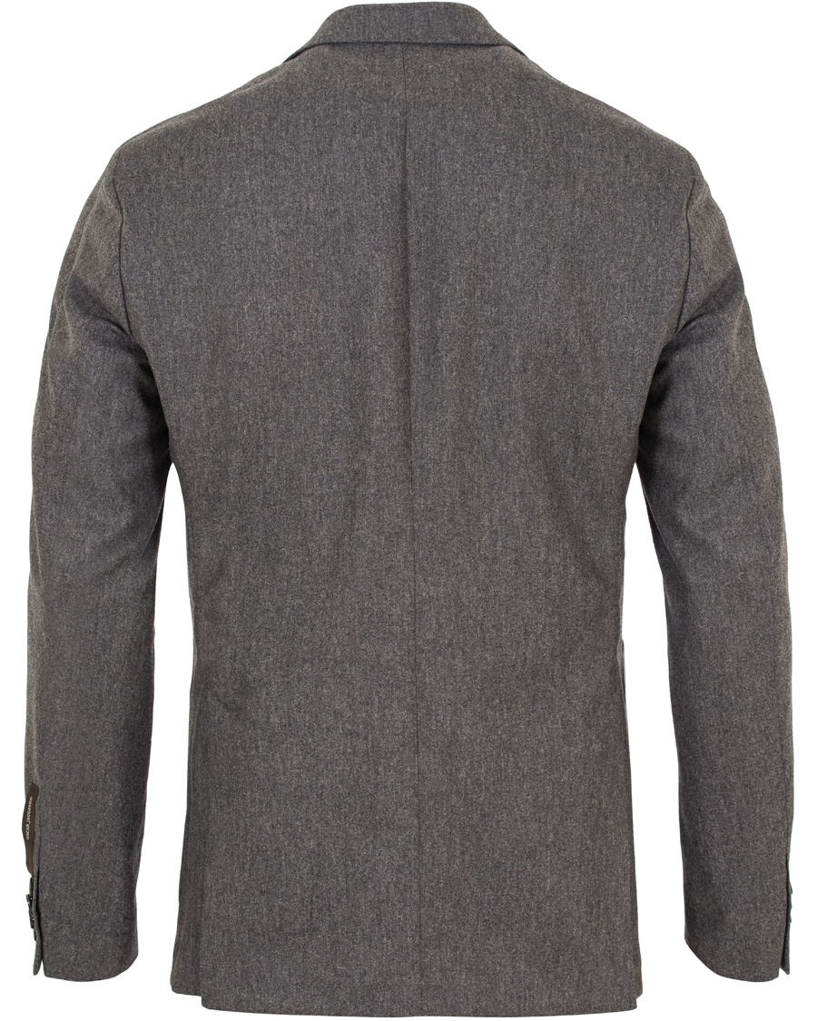 Homme | Blazers | Oscar Jacobson | Einar Flannel Blazer Dark Grey