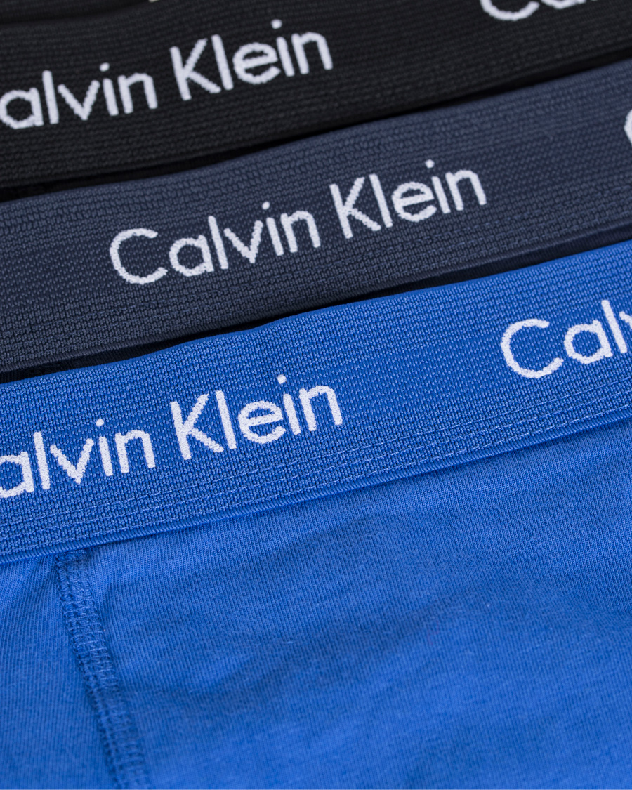 Homme | Sous-Vêtements Et Chaussettes | Calvin Klein | Cotton Stretch Long Leg Trunk 3-pack Blue/Black/Cobolt