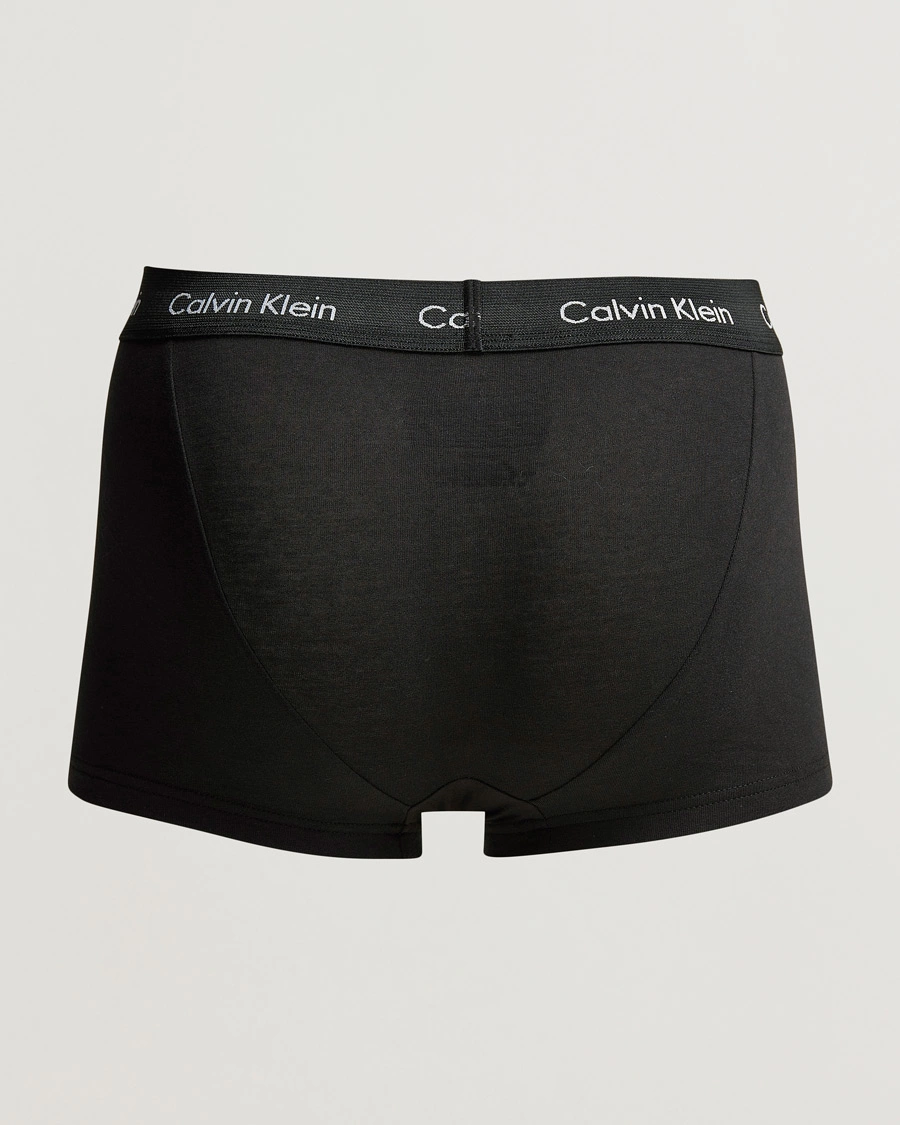 Homme | Maillot De Bains | Calvin Klein | Cotton Stretch Low Rise Trunk 3-pack Blue/Black/Cobolt