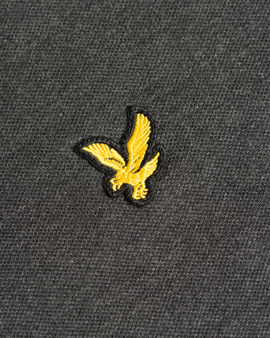 Homme | Pulls Et Tricots | Lyle & Scott London Collection | Long Sleeve Pima Cotton Polo Charcoal Marl