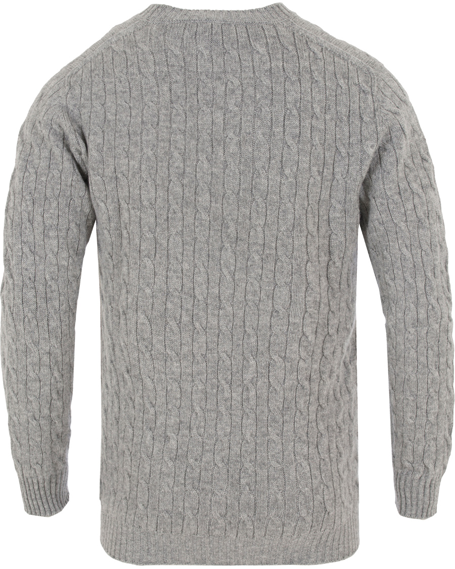 Homme | Pulls Et Tricots | Johnstons of Elgin | Cashmere Cable Crew Neck Light Grey