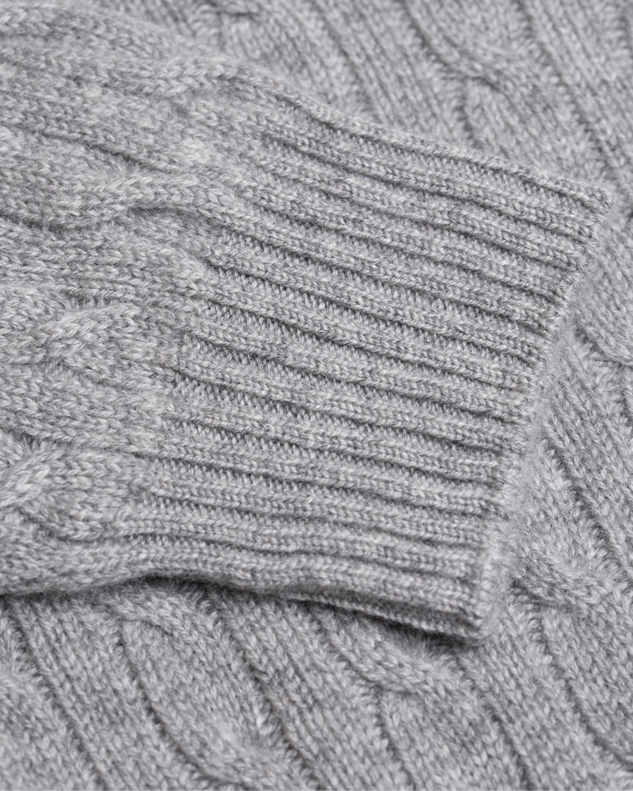 Homme | Pulls Et Tricots | Johnstons of Elgin | Cashmere Cable Crew Neck Light Grey