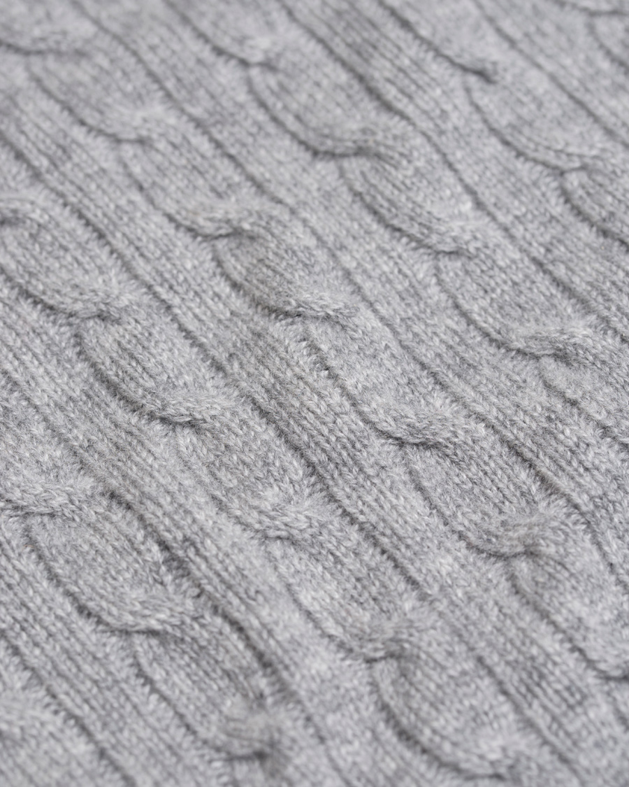 Homme | Pulls Et Tricots | Johnstons of Elgin | Cashmere Cable Crew Neck Light Grey