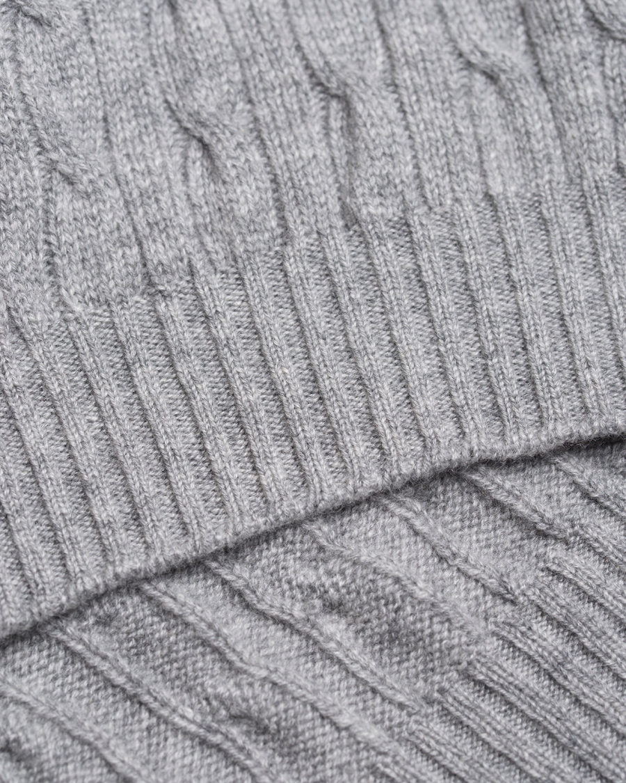 Homme | Pulls Et Tricots | Johnstons of Elgin | Cashmere Cable Crew Neck Light Grey