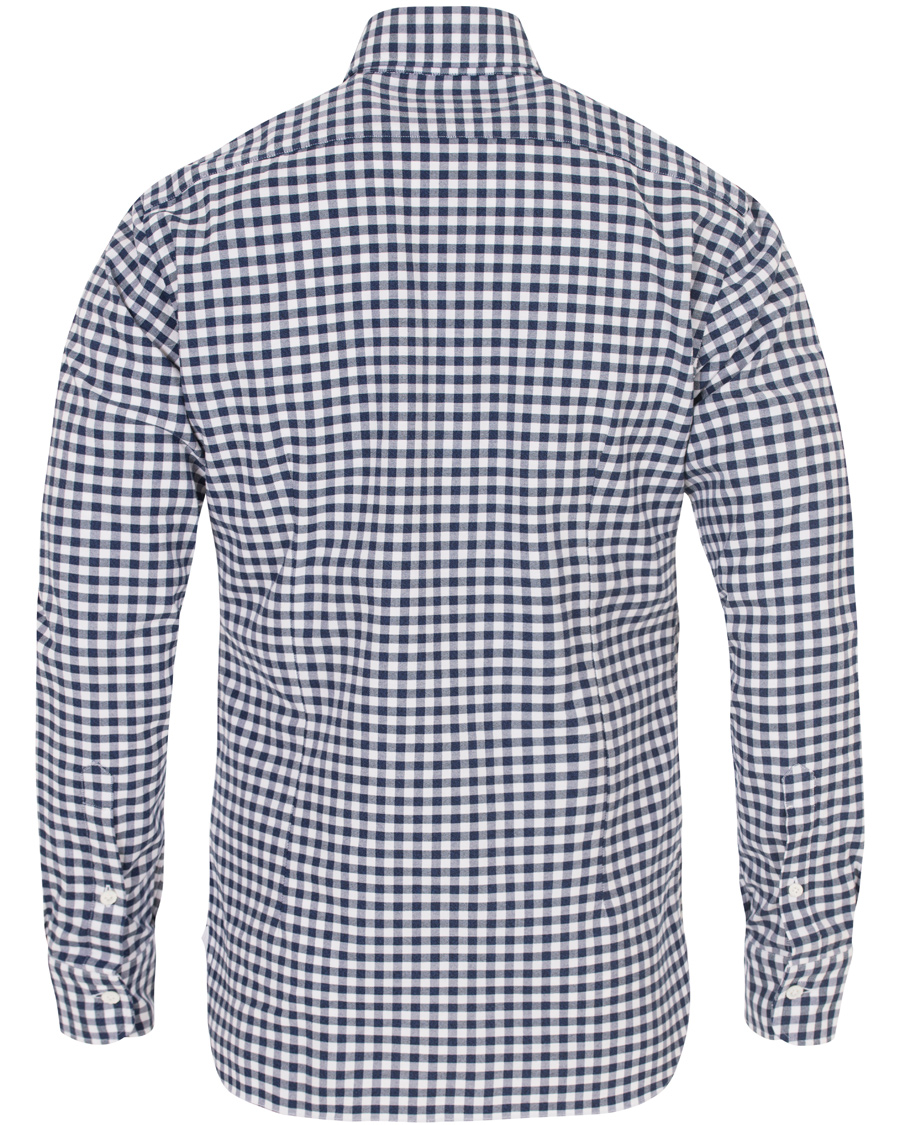 Homme | Chemises | Barba Napoli | Dandylife Oxford Check Slim Fit Shirt Blue/White