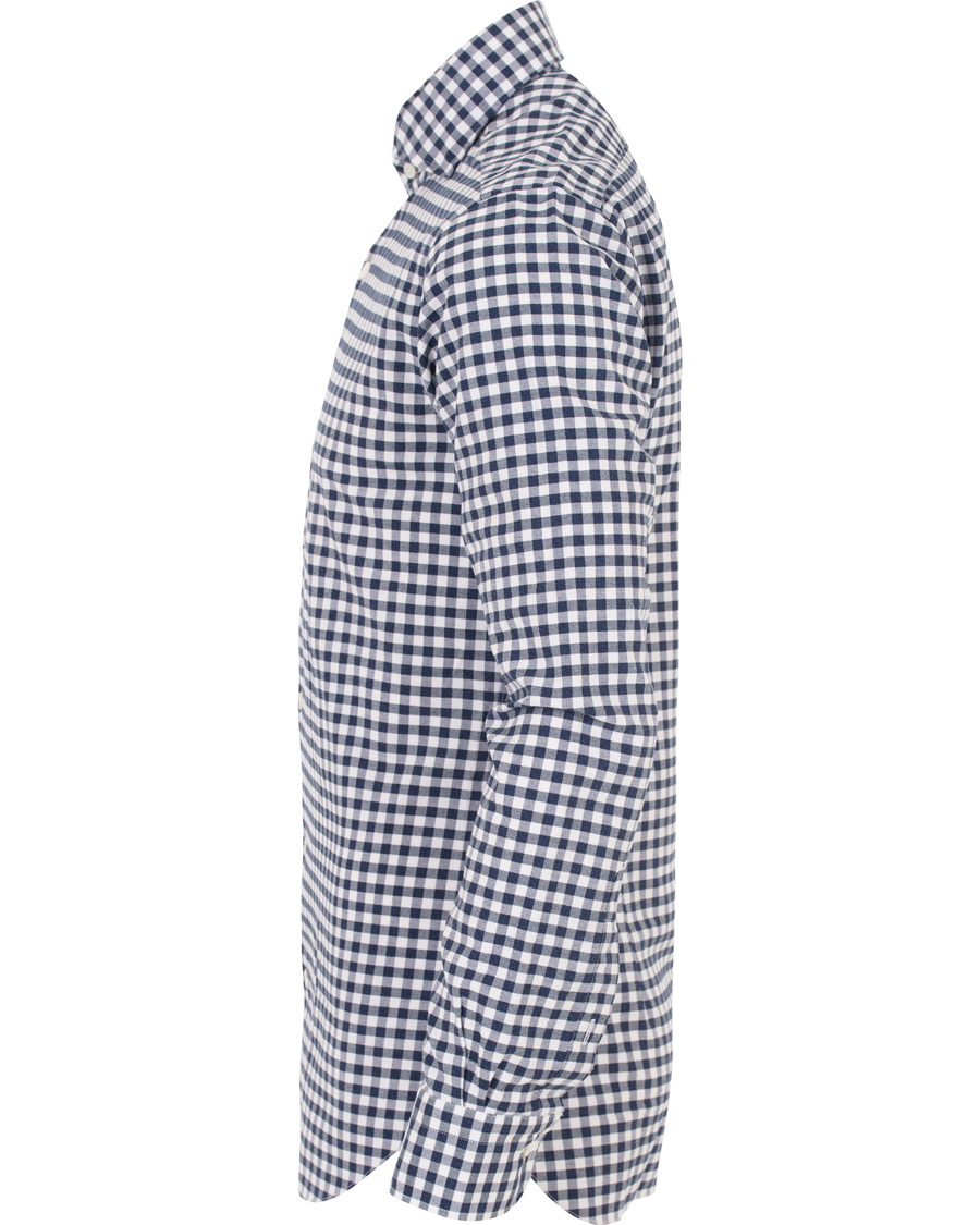 Homme | Chemises | Barba Napoli | Dandylife Oxford Check Slim Fit Shirt Blue/White