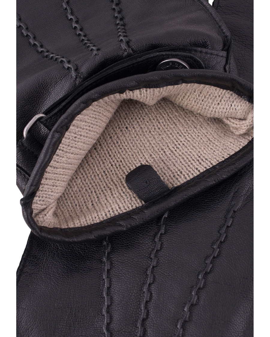 Homme | Tommy Hilfiger Ferron Leather Gloves Flag Black | Tommy Hilfiger | Ferron Leather Gloves Flag Black