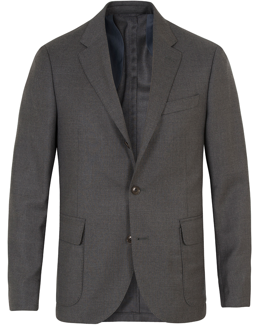 Homme | Blazers | GANT Diamond G | Hopsack Travel Blazer Graphite Melange