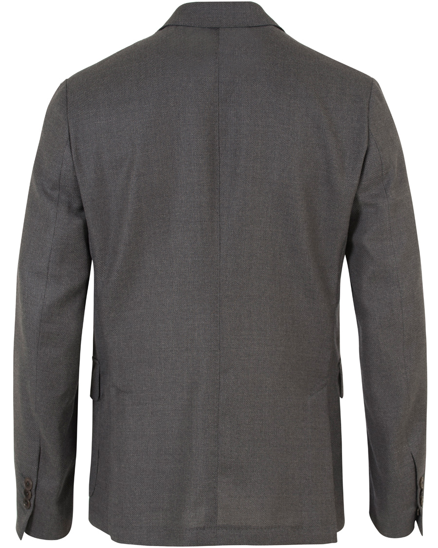 Homme | Blazers | GANT Diamond G | Hopsack Travel Blazer Graphite Melange