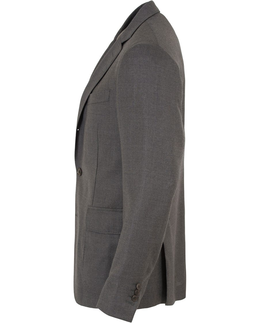 Homme | Blazers | GANT Diamond G | Hopsack Travel Blazer Graphite Melange