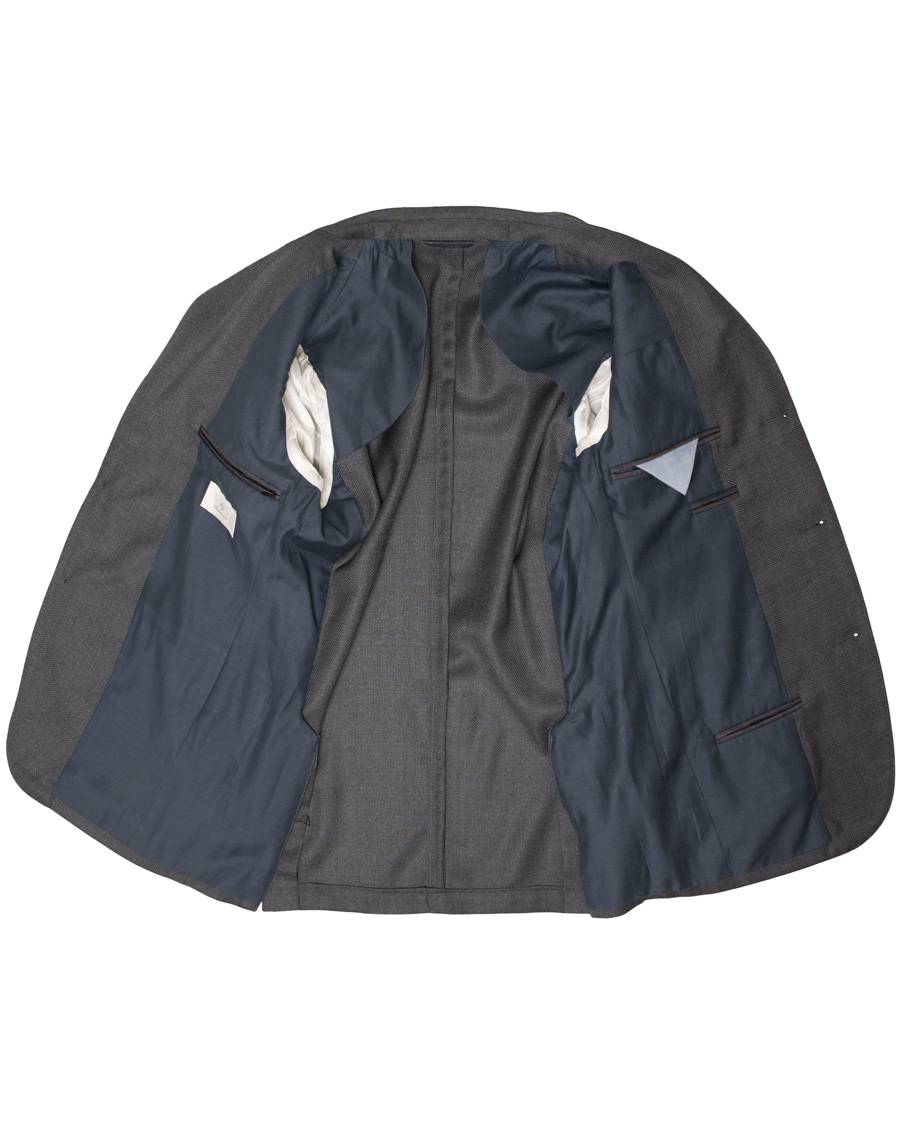 Homme | Blazers | GANT Diamond G | Hopsack Travel Blazer Graphite Melange