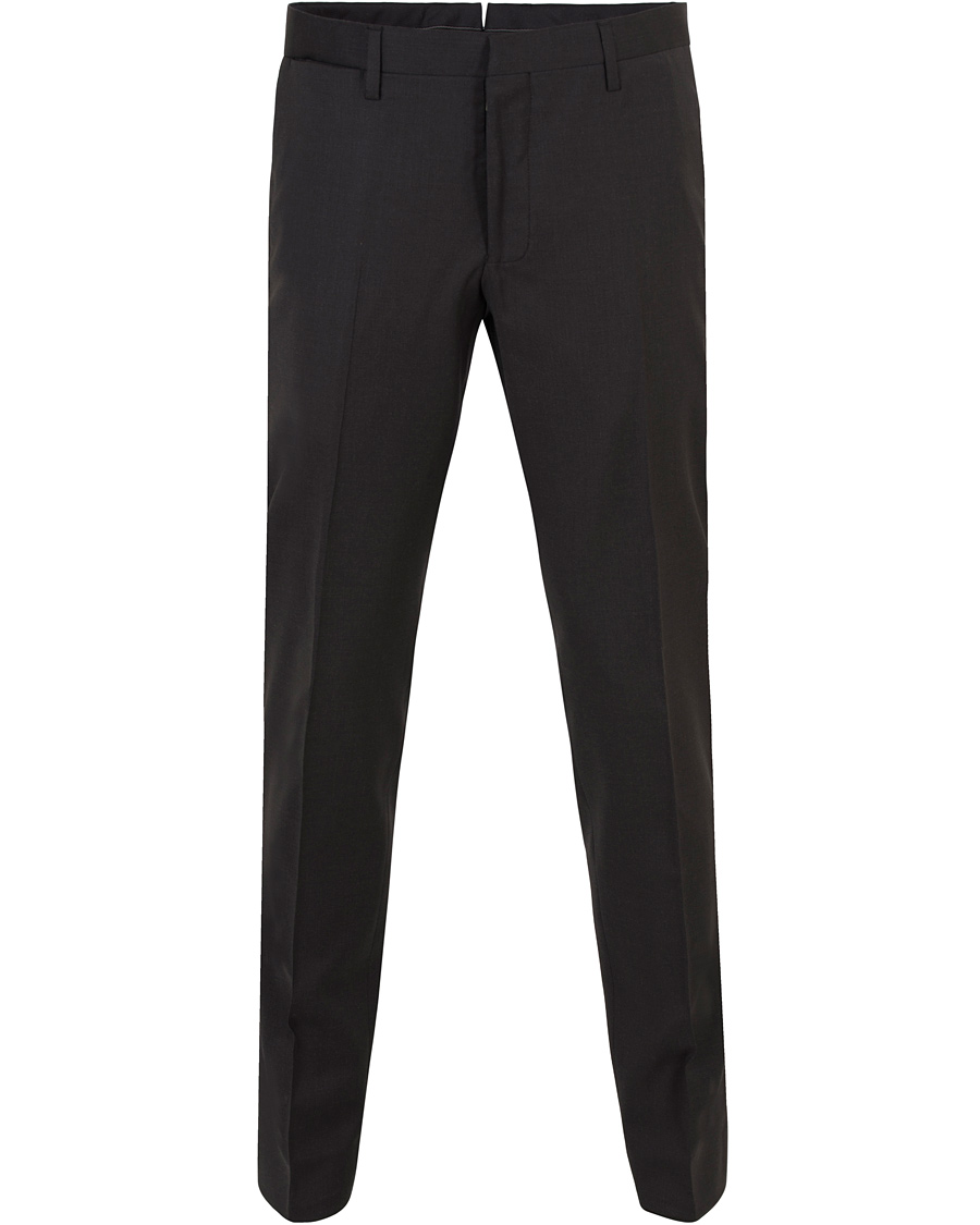Homme | Pantalons | GANT Diamond G | Tailored Slim Travel Pants Charcoal Melange
