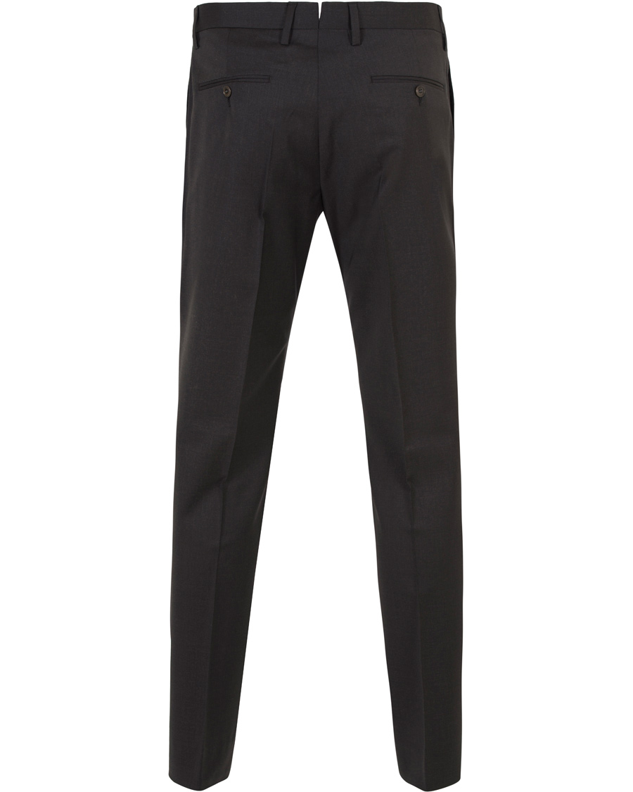 Homme | Pantalons | GANT Diamond G | Tailored Slim Travel Pants Charcoal Melange