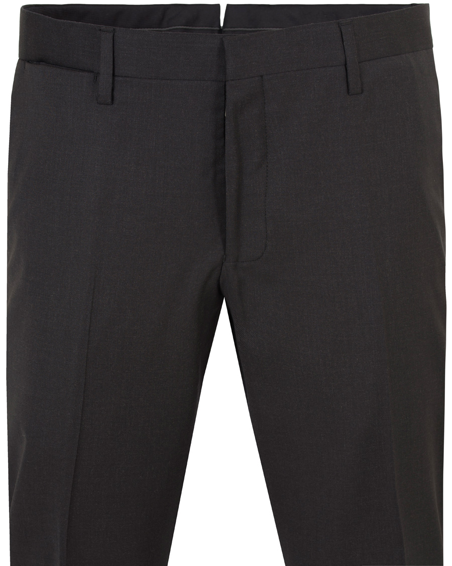 Homme | Pantalons | GANT Diamond G | Tailored Slim Travel Pants Charcoal Melange