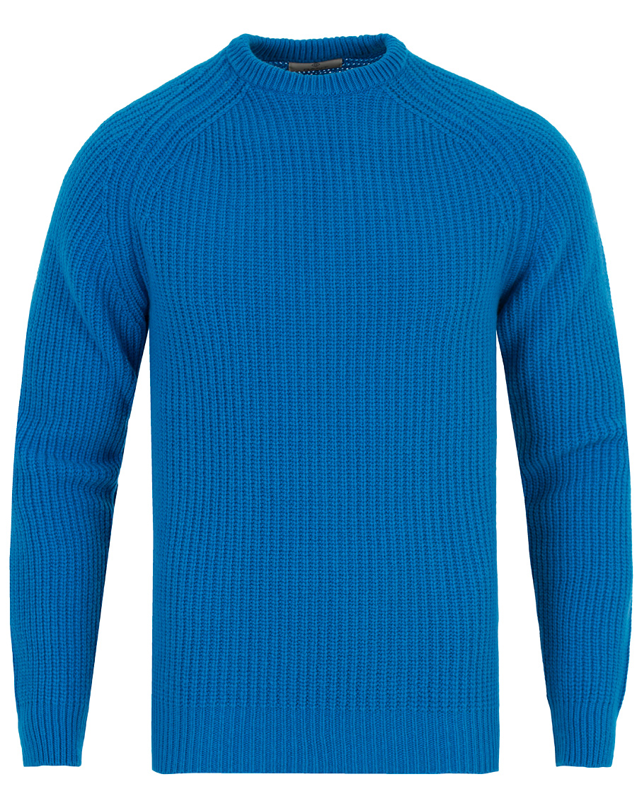 Homme | Pulls Et Tricots | GANT Diamond G | Lambswool Cashmere Crew Neck Teal Blue