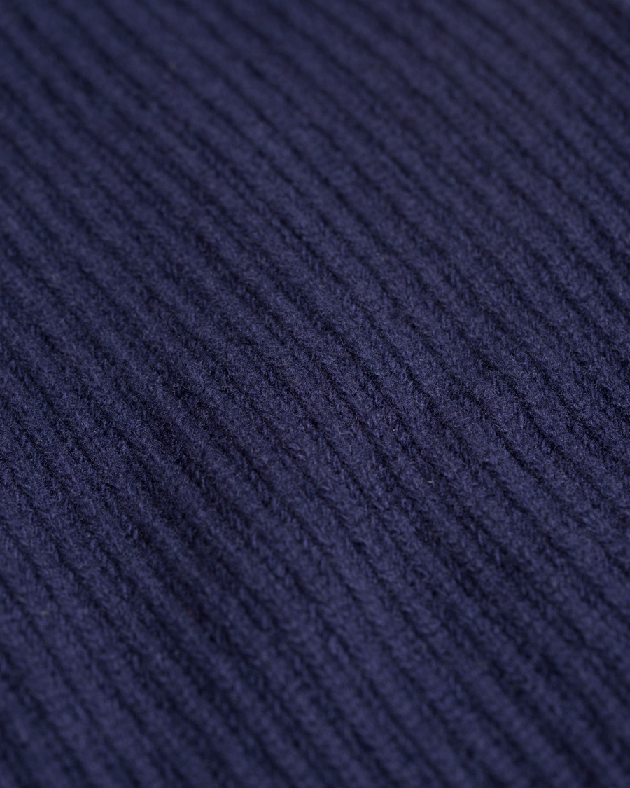 Homme | Pulls Et Tricots | GANT Diamond G | Lambswool/Cashmere Zip Trough Luminary Navy