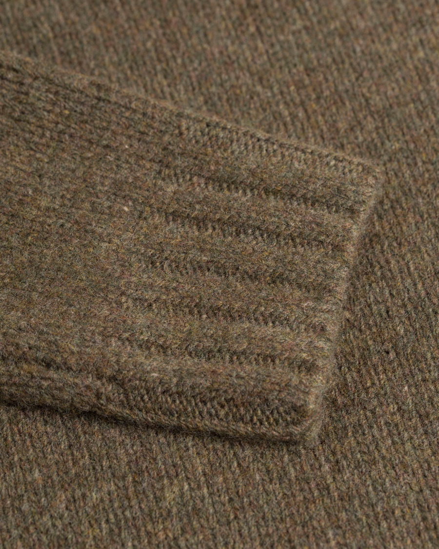 Homme | Pulls Et Tricots | Polo Ralph Lauren | Knitted Wool/Cashmere Shawl Sweater Olive Melange