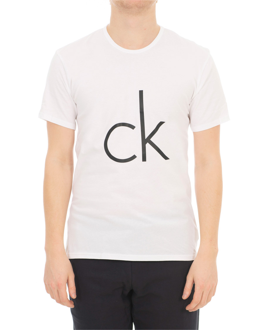 Homme | T-shirts | Calvin Klein | Logo Crew Neck Tee White
