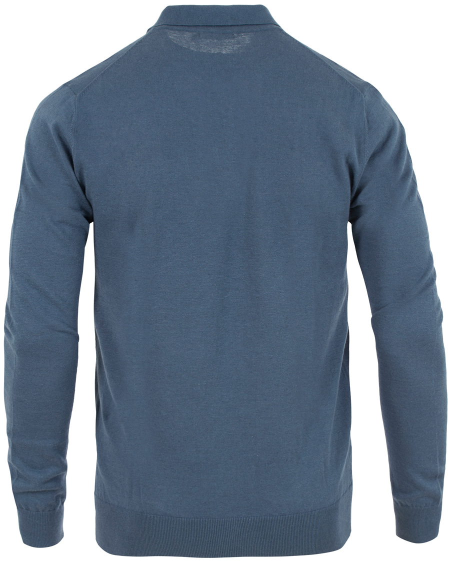 Homme | Pulls Et Tricots | Tiger of Sweden | Fender Knitted Polo Teal Blue