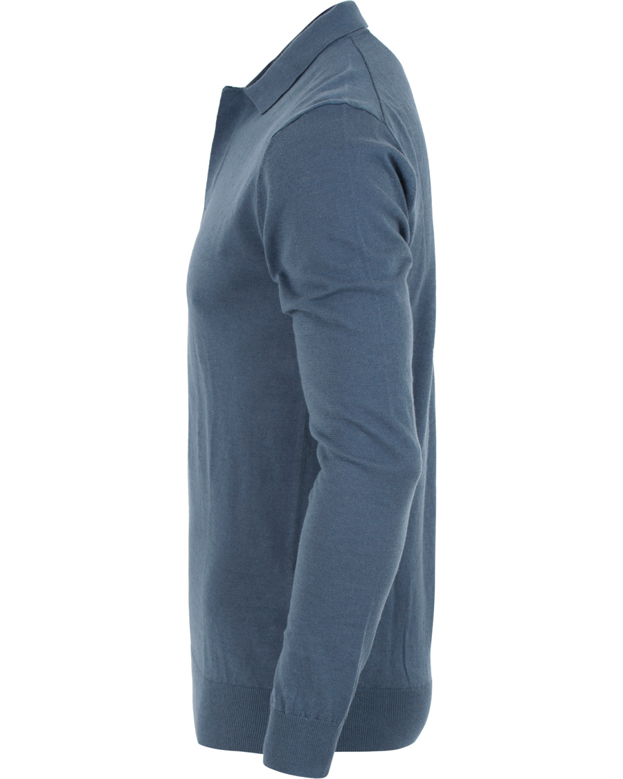 Homme | Pulls Et Tricots | Tiger of Sweden | Fender Knitted Polo Teal Blue