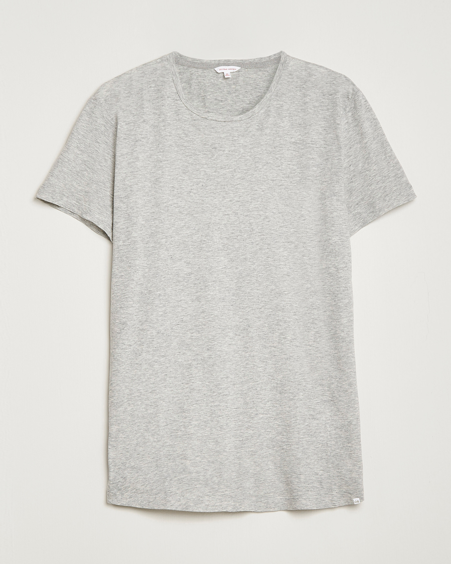 Homme | T-shirts | Orlebar Brown | OB Crew Neck Tee Mid Grey Melange