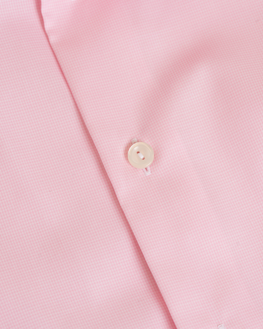 Homme | Chemises | Eton | Slim Fit Cut Away Micro Print Shirt Pink/Red