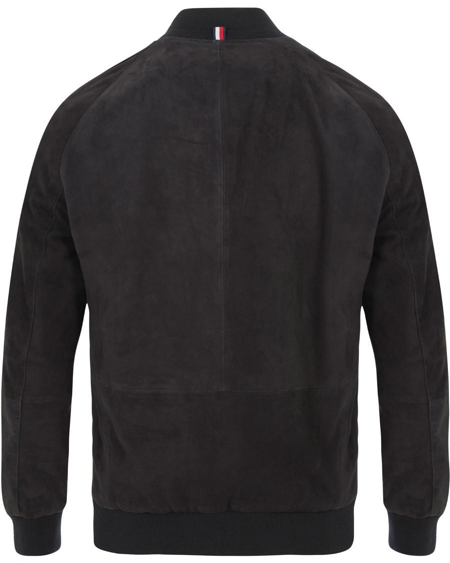 Homme | Manteaux Et Vestes | Tommy Hilfiger | Caen Bomber Suede Jacket Midnight