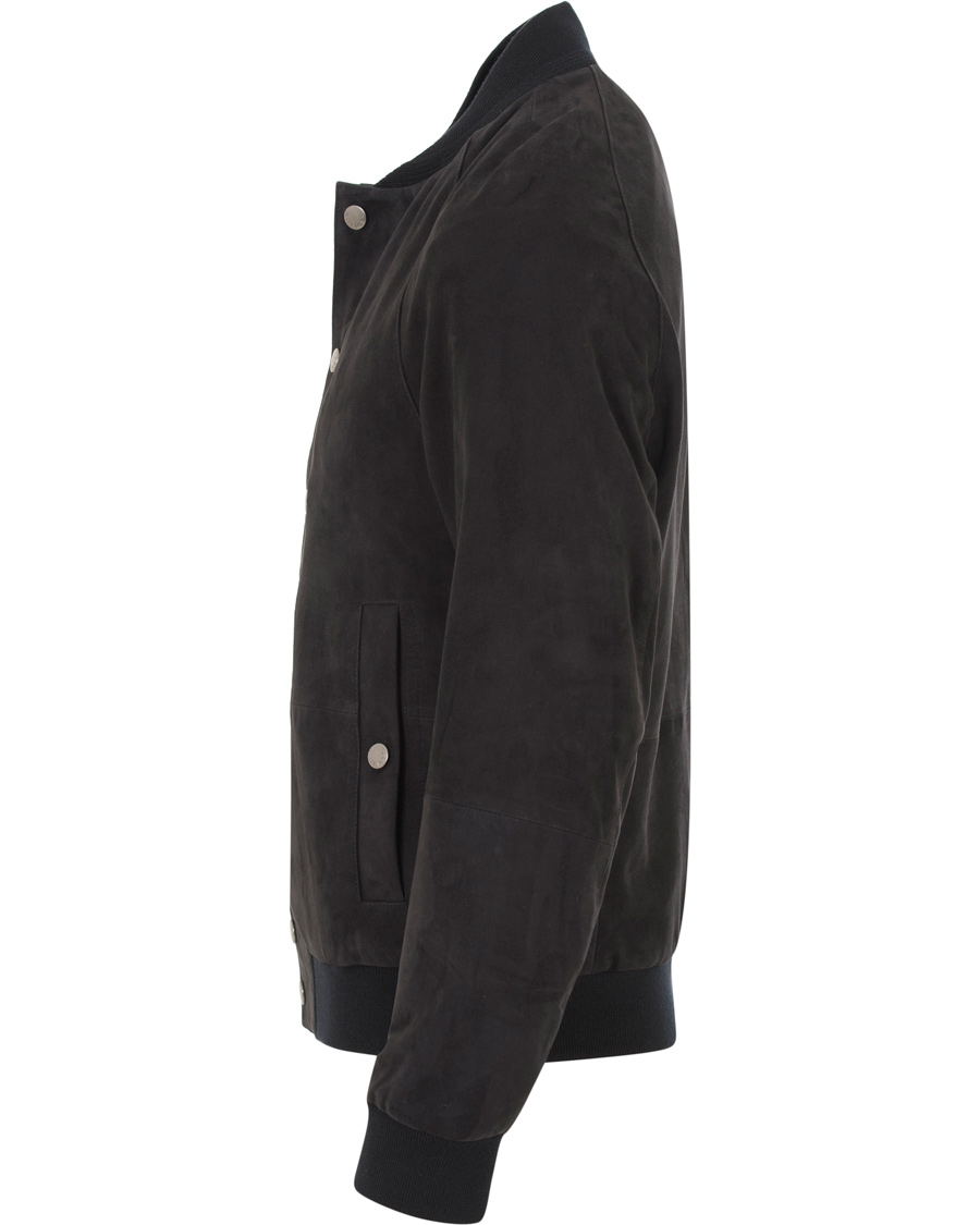 Homme | Manteaux Et Vestes | Tommy Hilfiger | Caen Bomber Suede Jacket Midnight