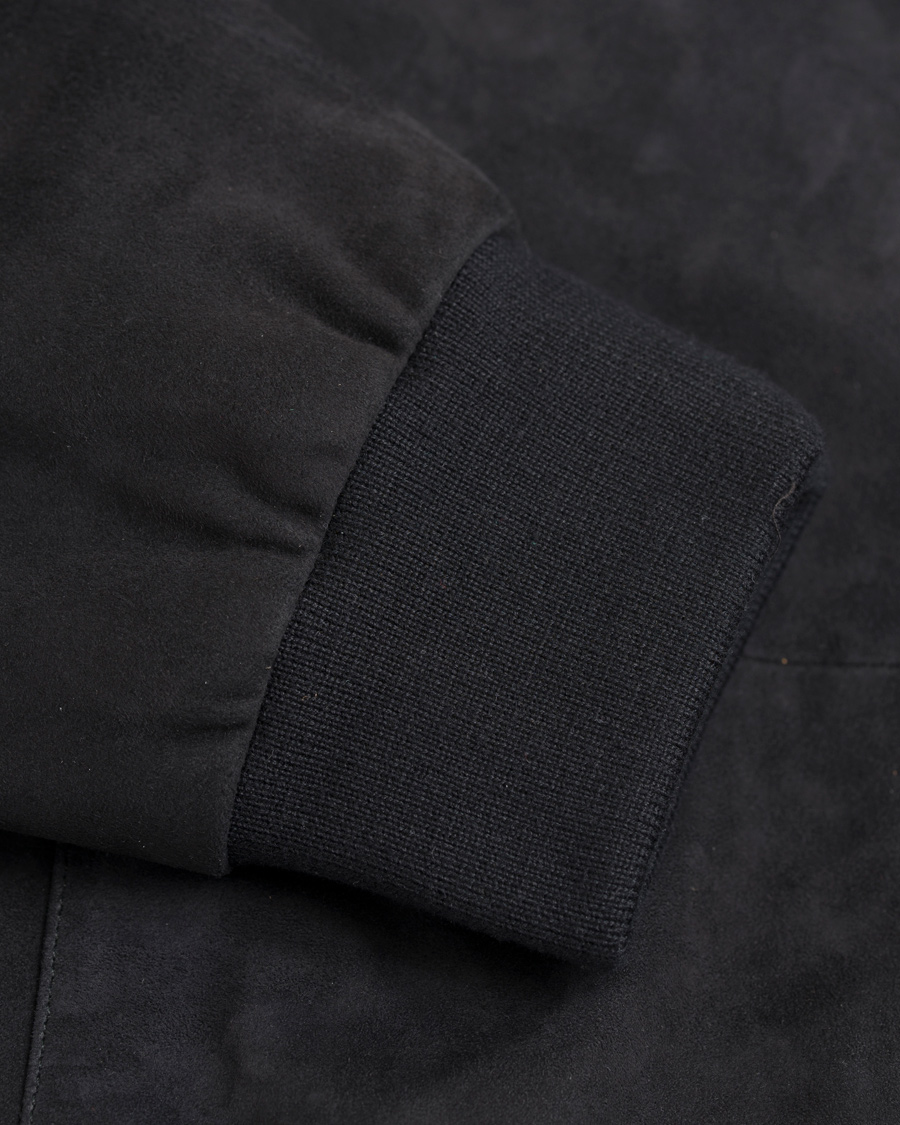 Homme | Manteaux Et Vestes | Tommy Hilfiger | Caen Bomber Suede Jacket Midnight