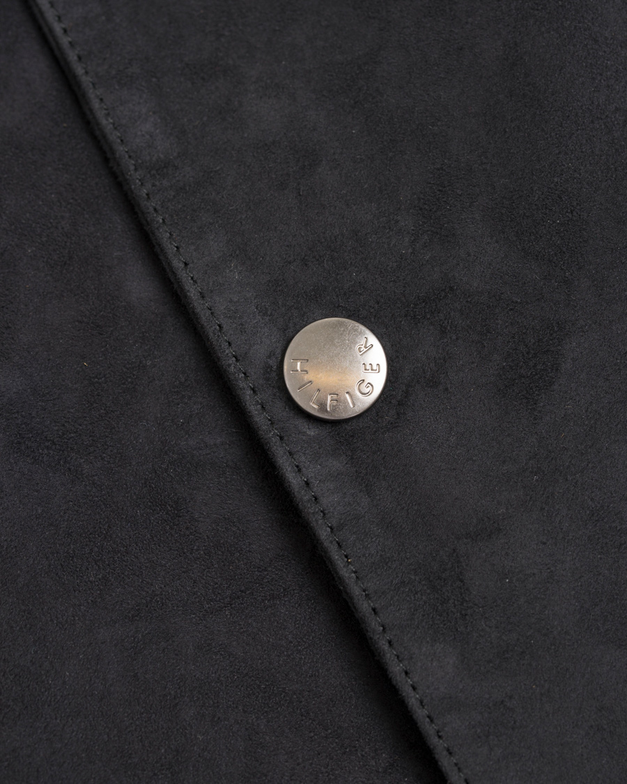 Homme | Manteaux Et Vestes | Tommy Hilfiger | Caen Bomber Suede Jacket Midnight