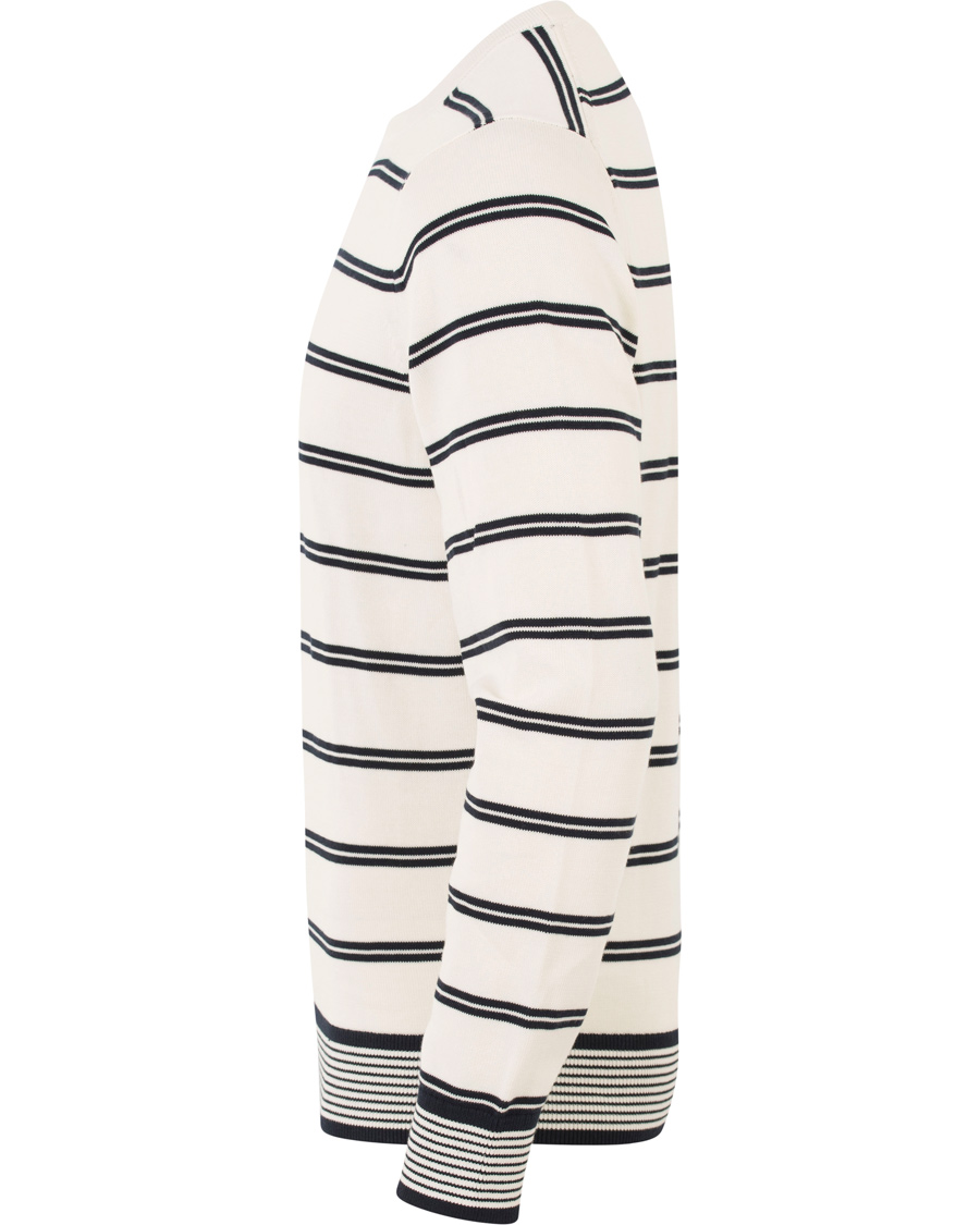 Homme | Pulls Et Tricots | Tommy Hilfiger | Hendrics Stripe Knitted Crew Neck Snow White