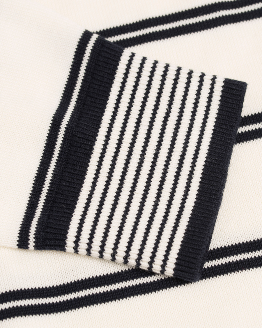 Homme | Pulls Et Tricots | Tommy Hilfiger | Hendrics Stripe Knitted Crew Neck Snow White