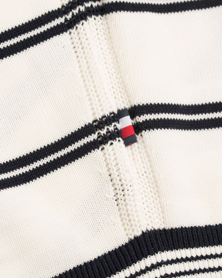 Homme | Pulls Et Tricots | Tommy Hilfiger | Hendrics Stripe Knitted Crew Neck Snow White