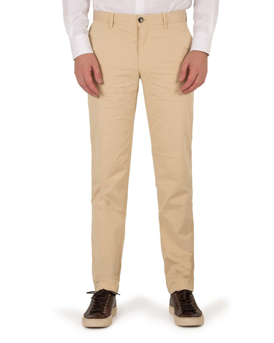 Homme | Pantalons | J.Lindeberg | Chaze Deco Satin Stretch Chinos Beige