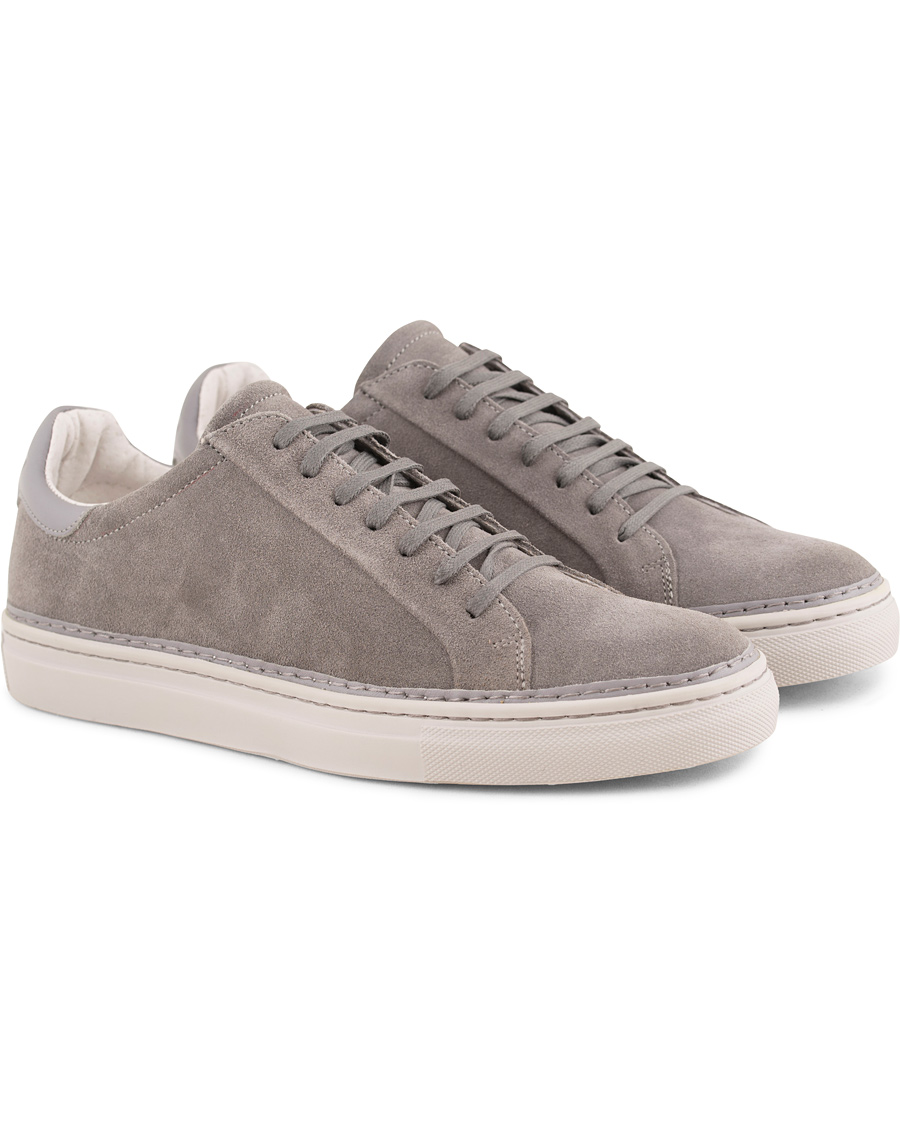 Homme | J.Lindeberg Lace Suede Sneaker Stone Grey | J.Lindeberg | Lace Suede Sneaker Stone Grey