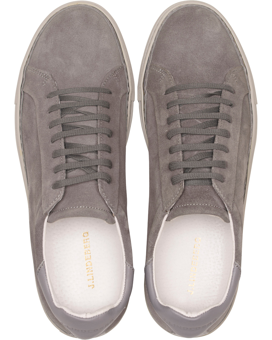 Homme | J.Lindeberg Lace Suede Sneaker Stone Grey | J.Lindeberg | Lace Suede Sneaker Stone Grey