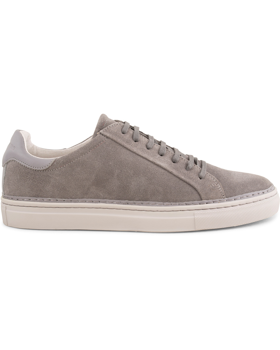 Homme | J.Lindeberg Lace Suede Sneaker Stone Grey | J.Lindeberg | Lace Suede Sneaker Stone Grey