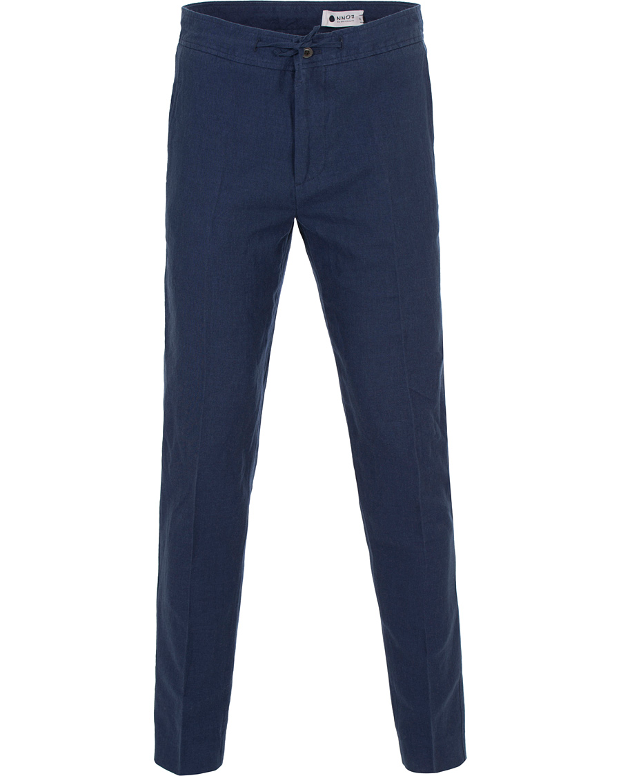 Homme | Pantalons | NN07 | Copenhagen Cotton/Linen Trousers Blue